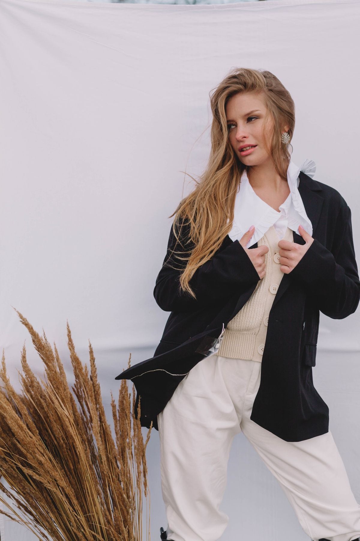 Pantalón beige de vestir Toscana